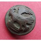 Зооморфный (звериный) стиль, накладка, средневековье. Медный сплав. Оригинал.