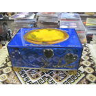 Шкатулка советская ручной работы из оргстекла 9х19х13 см.