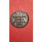 1 геллер. Германия. Бранденбург-Байрейт 1752. С рубля. (22) Редкая монета в прекрасном сохране.