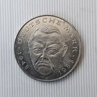 2 марки 1989 года (G) Германия. Федеративная республика (ФРГ). Людвиг Эрхард. 40 лет ФРГ. Единственная на аукционе!