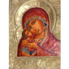 ИКОНА БОЖЬЯ МАТЕРЬ ИГОРЕВСКАЯ. ОКЛАД. РЕДКОСТЬ.