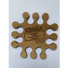 Подставка под пиво пивоварни "Strazek" из дерева /Россия/ No 4