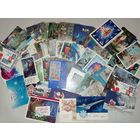 Открытки СССР.  С новым годом! Подписаны. 55 штук лотом