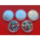 РЕДКОСТЬ! Полный комплект ЕврАзЭС 5 монет! Минск. Столицы стран ЕврАзЭС, ЕврАзЭС. 10 лет, Евразийский экономический союз 1 год, 5 лет, 10 лет! Тираж от 499 штук! Серебро! ВОЗМОЖЕН ОБМЕН!