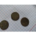3 монеты, скорее всего Речь Посполитая