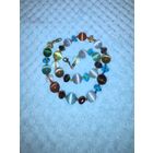 Бусы разноцветные "Кошачий глаз"