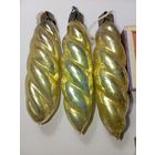 Игрушки на ёлку , винтаж , стекло , Сосульки , СССР .