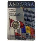 2 евро 2023 Андорра 30 лет вступлению Андорры в ООН BU