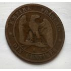 Франция 10 сантимов, 1861 A - Париж 2-4-27