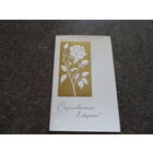 Открытка тисненая с позолотой, двойная