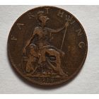 1918 год фартинг Англия