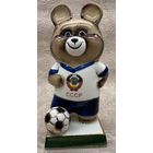 Статуэтка Олимпийский Мишка Футболист Фарфор Вербилки