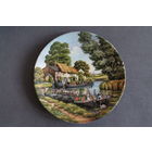 Тарелка коллекционная настенная [1990г., Англия, Royal Worcester, Якорение лодки, Bradex #26-R76-5.4] D=20,4см.