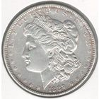 США 1 доллар 1889 года. Морган. Без знака монетного двора. Серебро. Состояние aUNC!