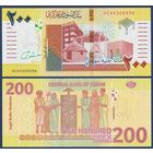 Судан, 200 фунтов 2019 г, P-W79 (HC, хижины, классная доска), UNC