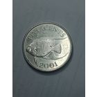 Бермудские острова 5 центов  2001  года .