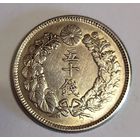 С рубля без мц! 50 сен Япония начало 20 века! Серебро! Шикарная!