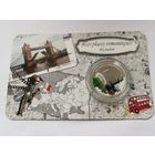 1000 Франков 2014 г. Бенин. Лондон. 999 проба. В блистере. С рубля. ре.