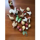 Елочные игрушки ватные ( Лот с рубля )