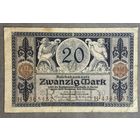 Банкнота 20 марок  1913 год. Германская империя. С рубля без МЦ.