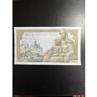 Франция 1000 франков 1943 год, Р102, VF/XF.