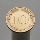 ФРГ 10 пфеннигов 1950 F