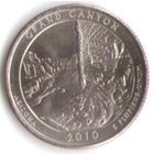 25 центов 2010 г. Парк=4 Национальный парк Гранд-Каньон Аризона Двор Д _UNC