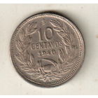 Чили 10 сентаво 1940