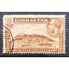 135.BrK. Великобритания. Колонии. Гибралтар. Скала. Георг V. 1 1/2P. 1931 г. Mi.#97A.