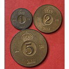 Швеция 3 монеты