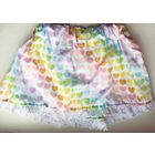 Юбка короткая, легкая. Пояс тянется на резинке