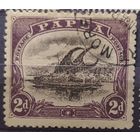 Британские колонии. Папуа 1910 г. SG77 гашеная, оригинальный клей, наклейка МН