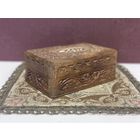 Старинная деревянная шкатулка, ручная работа, резьба, много лотов с рубля