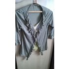 Блузка зелёная (хакки) p-p 44-48, рост 160 - 165