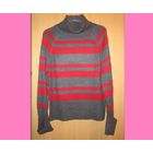 Джемпер в красно-серую полосу, женский, р.48