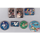 Сказки: "Маша и медведь"; "Кот, петух и лиса"; "Гуси-лебеди"; "Конек-горбунок" (перо жар-птицы); "Муха-цокотуха" и "Дюймовочка".