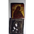 Пядничная(миниатюра) ИКОНКА дерево,темпера, сусалка конец 18 начало 19 века