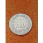 1. Распродажа! Центральная Африка 1 франк 1992 г. Редкий год ! UNC!