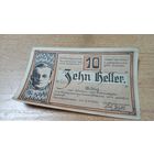 Австрия Нотгельд 10 Геллеров 1920 года 3