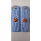 Погоны государственного советника таможенной службы РБ 3 ранга голубые накладные