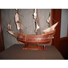 Большой Макет испанского галеона XVII века SAN GIOVANNI BATTISTA(ИОАНН КРЕСТИТЕЛЬ) L=80 см.,Н=78 см.,дерево.С рубля.