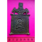 Старинная Икона ДЕВА С МЛАДЕНЦЕМ 9,5х5,5 см