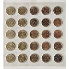 Россия 25 рублей, 2012-2014 XXII зимние Олимпийские Игры, Сочи 2014 - Талисманы. Лист 25 шт