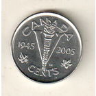 Канада 5 цент 2005 60 лет победе во Второй Мировой войне