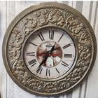 Часы настенные в массивной металлической раме, 80-е годы.