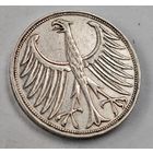 1951 год Германия 5 марок     серебро