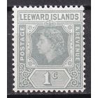 162. BrKCI. Великобритания. Колонии. Подветренные острова. Стандарт. Елизавета II. 1954 г. 1C. Mi.#118.