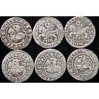 Полугроши 1509-1562 г. Вильно (Великое Княжество Литовское). Одним лотом!