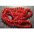 Бусы чехословакия рубиновое стекло длинная нитка распродажа коллекции
