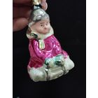 Игрушка ёлочная Мальчик на санях